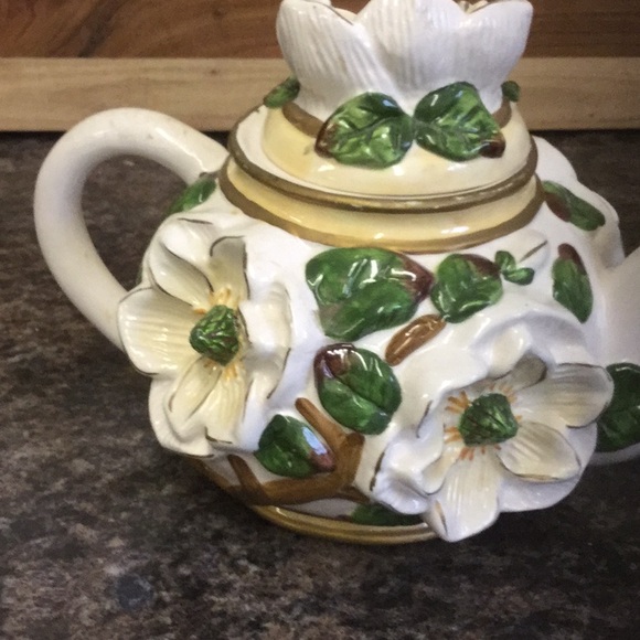 Whimsical floral tea pot decor wonderland tea party decor planter garden festive - Picture 5 of 8